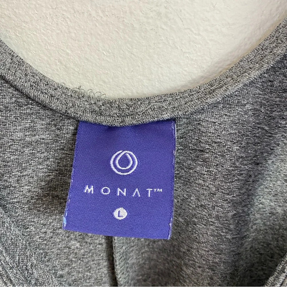 MONAT GEAR  Shampoo Dealer Bodysuit Size Large Gray Heathered Brazilian Cut - Picture 11 of 15